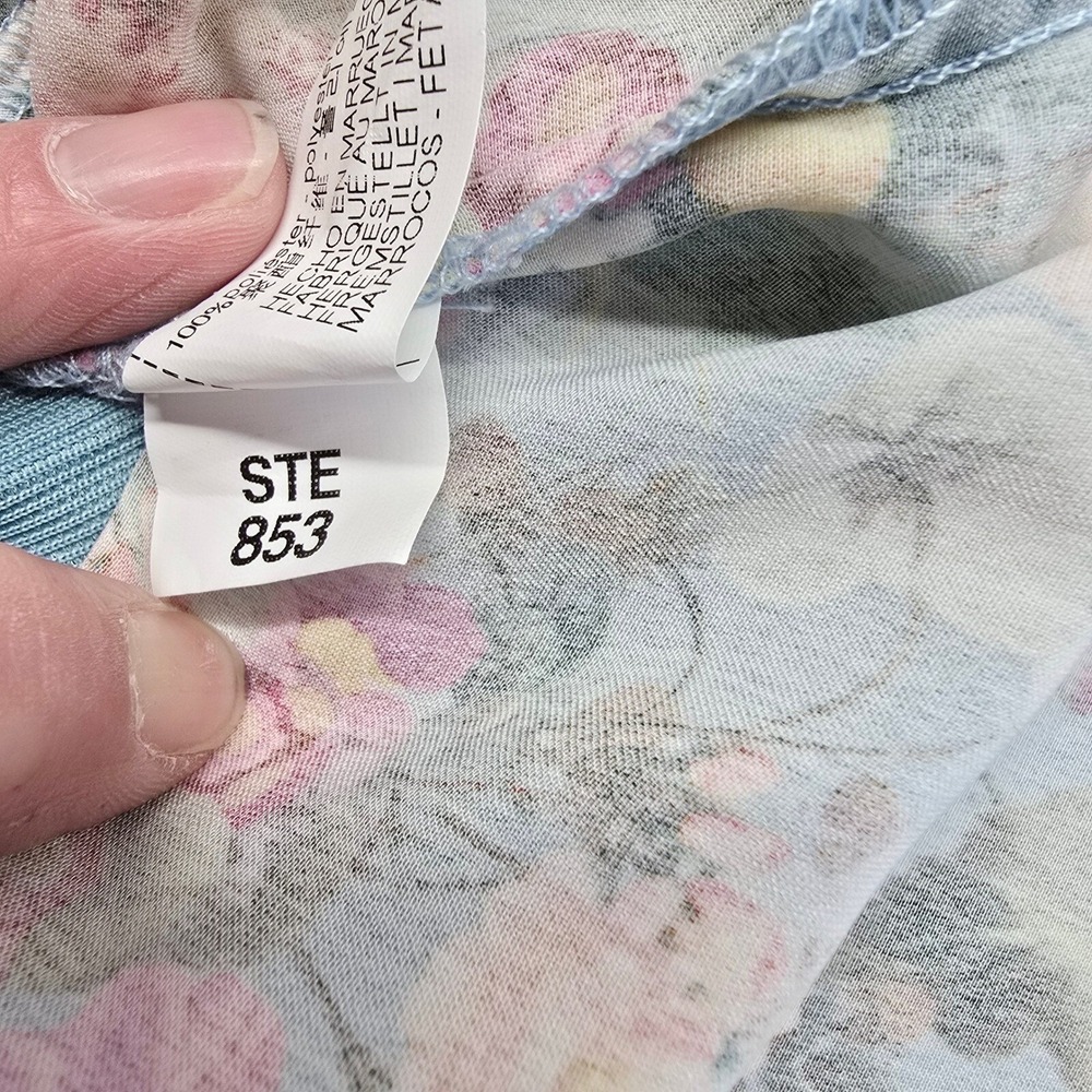 Zara Floral Mini Dress Womens M Forest Fairy Prairiecore Whimsical Coquette Y2K - Picture 3 of 13